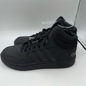 Brand New Without Box Size 10 - adidas Hoops 3.0 Mid Black GV6683.